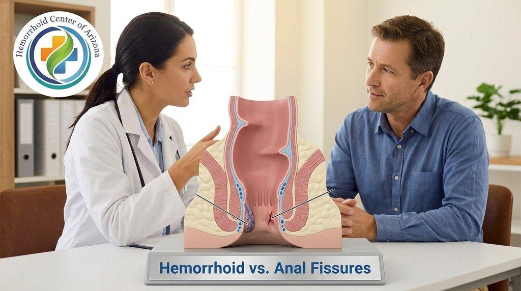 Hemorrhoids vs. Anal Fissures: Understanding the Differences in Symptoms and Treatment - Cover Image